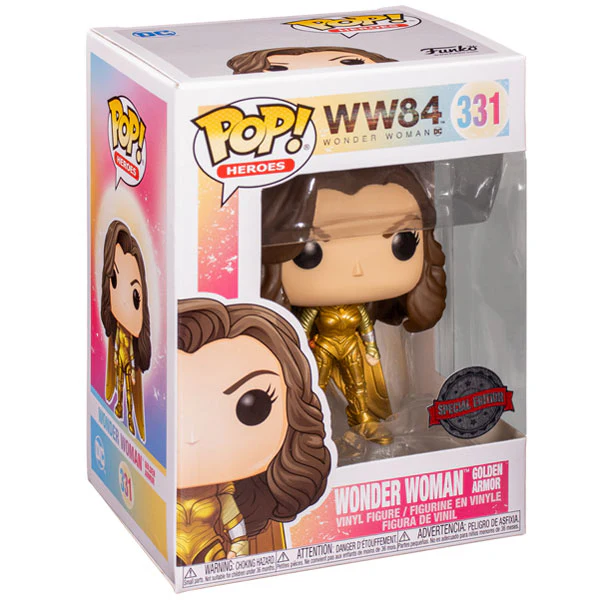 Wonder Woman: 1984 - Wonder Woman Gold No Helmet US Exclusive Pop! Vinyl - Image 2