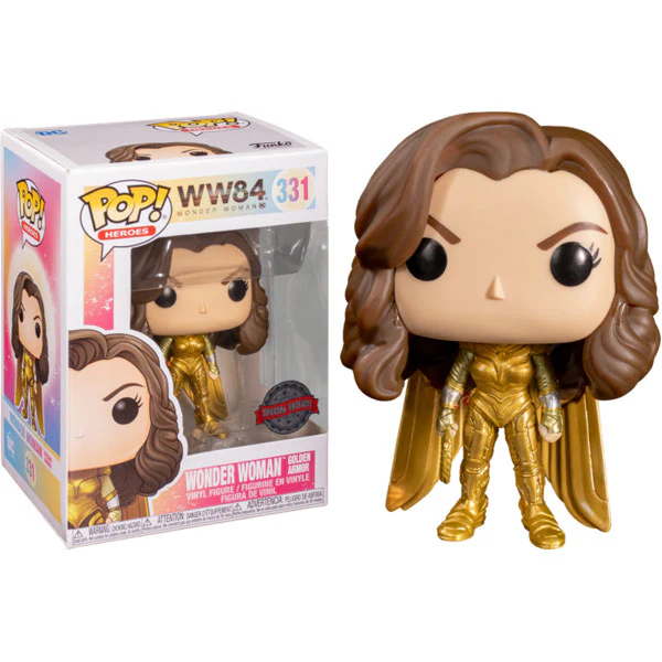 Wonder Woman: 1984 - Wonder Woman Gold No Helmet US Exclusive Pop! Vinyl - Image 3