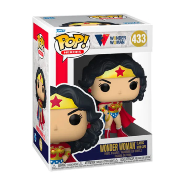 Wonder Woman - Classic with Cape 80th Anniversary Pop! Vinyl - Image 2