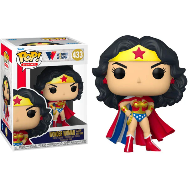 Wonder Woman - Classic with Cape 80th Anniversary Pop! Vinyl - Image 3