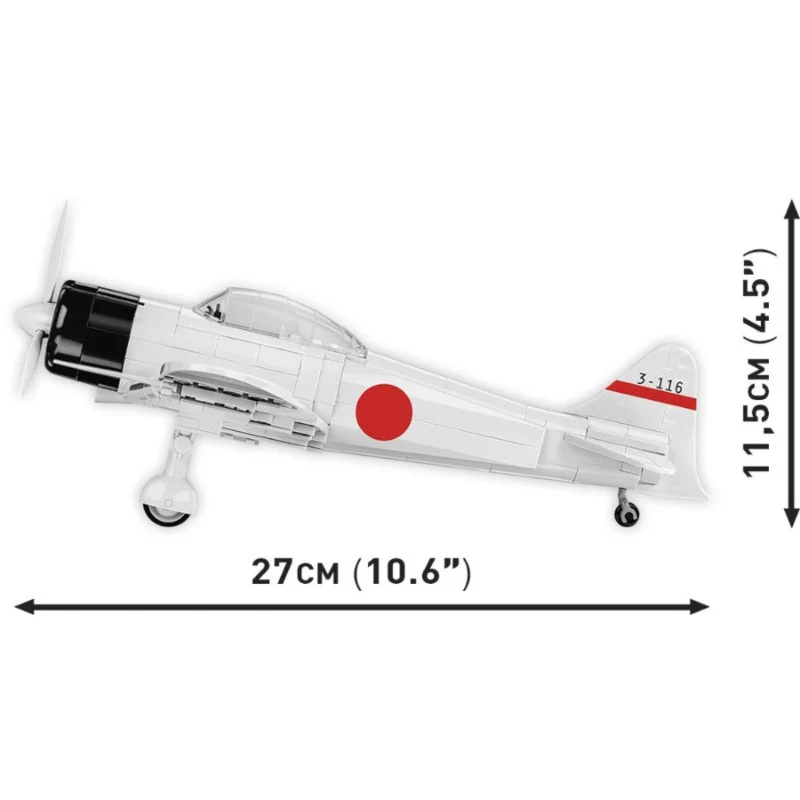 WW2 - Mitsubishi A6M2 Zero-Sen 347 pcs - Store Pickup Only - Image 4