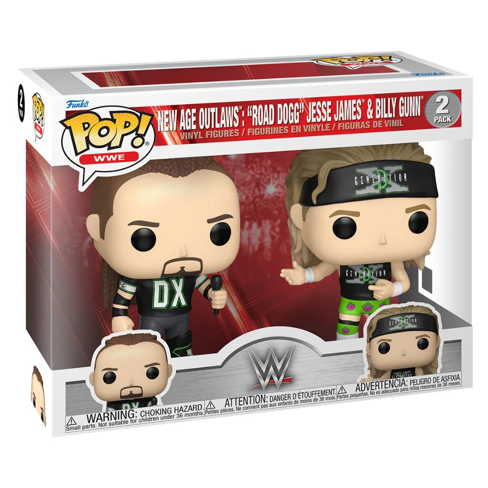 WWE: New Age Outlaws - Road Dogg Jesse James & Billy Gunn Pop! Vinyl 2 Pack - Image 2