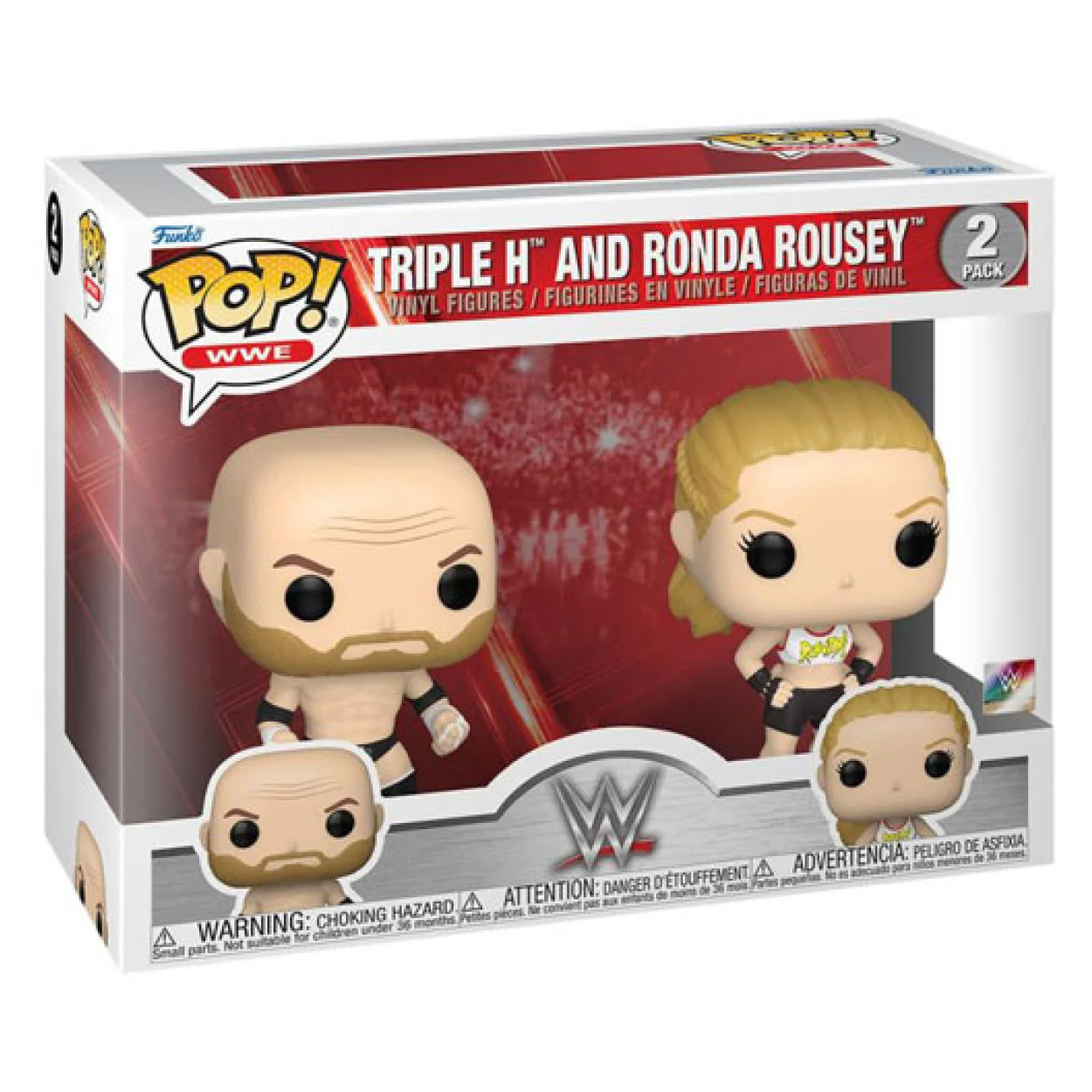 WWE - Rhonda Rousey & Triple H Pop! 2-Pack - Image 2