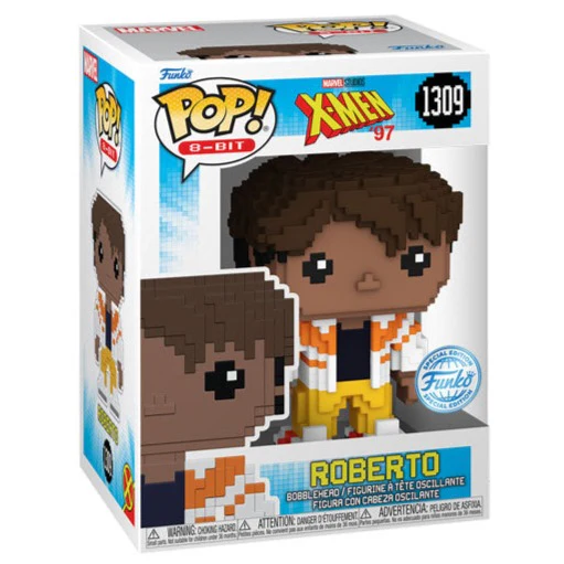 X-Men (1997) - Roberto (Sunspot) US Exclusive 8-Bit Pop! Vinyl - Image 2