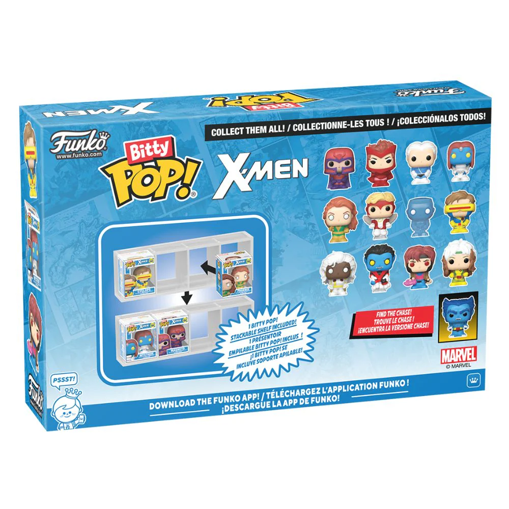 X-Men - Rogue, Nightcrawler, Gambit & Storm Bitty Pop! Vinyl 4 Pack - Image 3