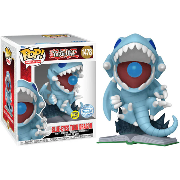 Yu-Gi-Oh! - Blue Eyes Toon Dragon US Exclusive Glow-in-the-Dark Super 6 Inch Pop! Vinyl - Image 4
